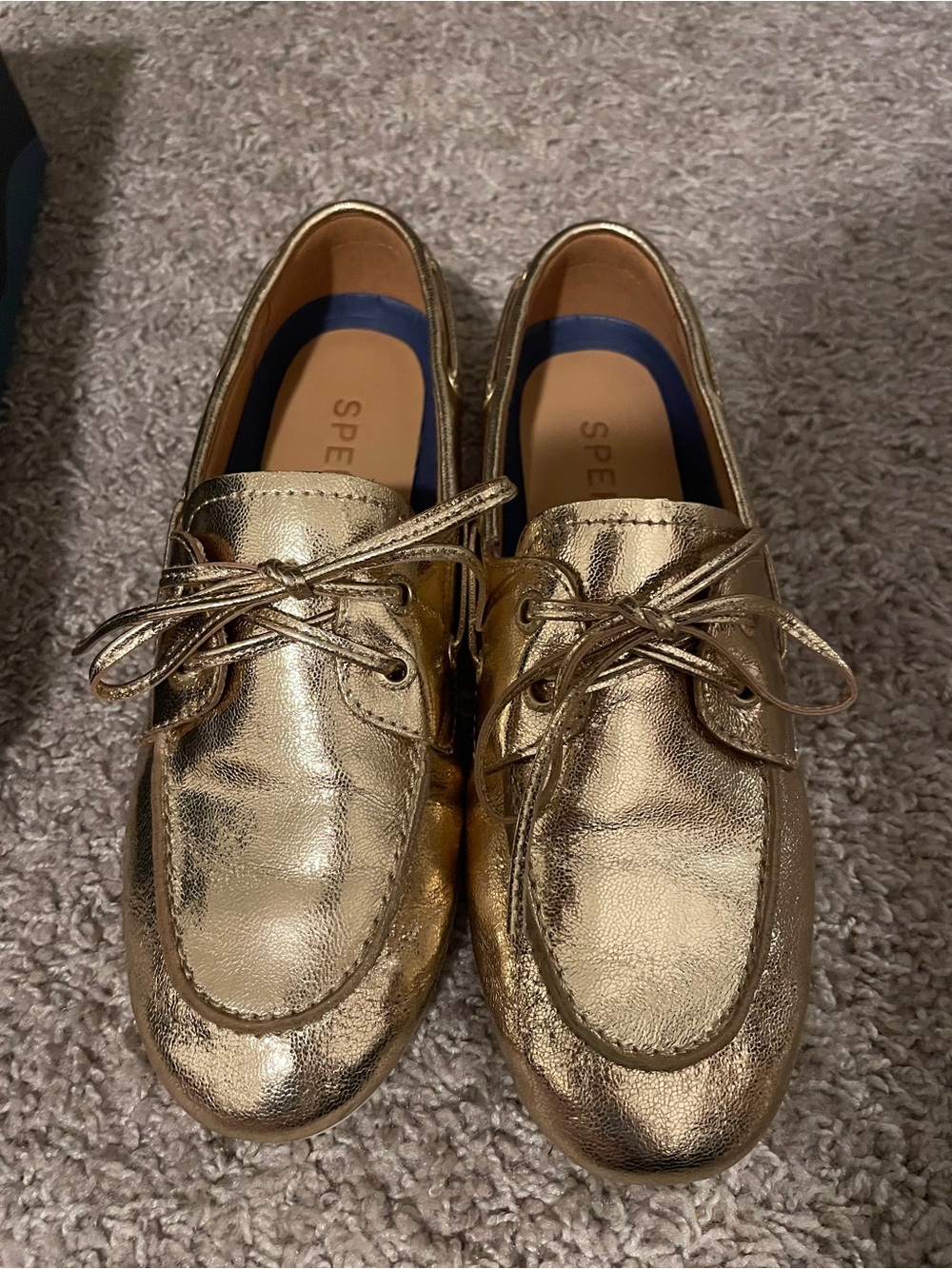 Sperry Metallic Gold Men’s Boat Shoes